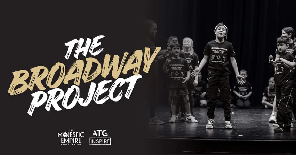 Young performers on stage at the Broadway Project at the Empire Theatre